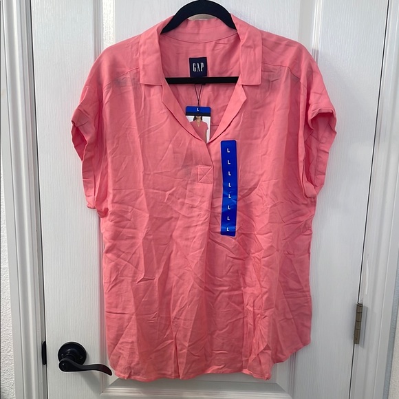 GAP Tops - GAP Pink Casual Shirt Lightweight
